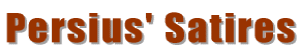 Persius' Satires