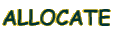 ALLOCATE 