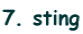 7. sting