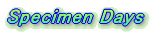 Specimen Days
