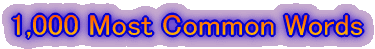 1,000 Most Common Words